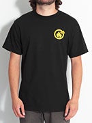 Black Label Large Circle Flame T-Shirt