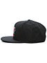 Black Label Never Snapback Hat