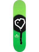 Blueprint Spray Heart Green Deck  7.625x31.3