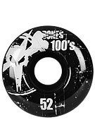 Bones 100's #6 Wheels  Black