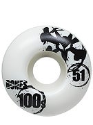 Bones 100's #7 Wheels  White