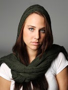 Brixton Girl's Skye Hood/Scarf Hunter Green