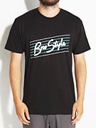 Bro Style Stripe Script T-Shirt