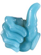 Bro Style Thumbs Up Wax Blue