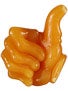Bro Style Thumbs Up Wax Orange