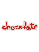 Chocolate Chunk Large Decal Sticker RED