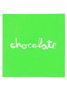 Chocolate Fluorescent Square Decal Sticker GREEN