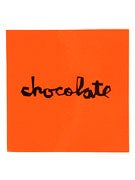 Chocolate Fluorescent Square Decal Sticker ORANGE