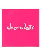 Chocolate Fluorescent Square Decal Sticker PINK