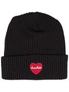 Chocolate Heart Fold Beanie