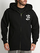 Circa Biker Skull Hoodzip