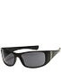 Dot Dash Convex Black Satin w/Grey Lens