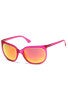 Dot Dash Double Daffy Pink Trans./Red Chrome Lens