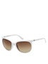 Dot Dash Double Daffy White w/Gradient Lens