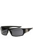 Dot Dash Destro Black Satin w/Grey Lens