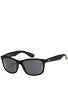 Dot Dash Poseur Black Satin w/Grey Lens