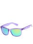 Dot Dash Poseur Purple Trans w/Green Chrome Lens