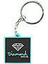 Diamond Rubber OG Sign Key Chain  Diamond Blue/Black