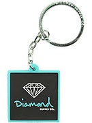 Diamond Rubber OG Sign Key Chain  Diamond Blue/Black