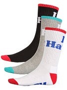 DGK Haters 11 Crew Socks 3 Pack