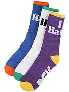 DGK Haters 9 Crew Socks 3 Pack