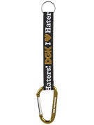DGK Haters Carabiner Keychain  Black/Gold