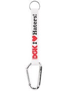 DGK Haters Carabiner Keychain  White