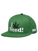 DGK I Love Weed Snapback Hat