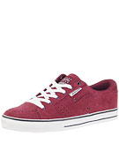 Dekline Paxton Shoes  Burgandy/White