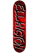 Deathwish Ellington Gang Name Red/Blk Deck  8.0 x 31.5