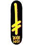 Deathwish Gang Logo Black/Yellow Deck 8.5 x 32.5