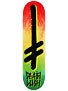 Deathwish Gang Logo Doube Dip Rasta Deck 8.125 x 32