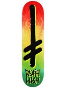 Deathwish Gang Logo Doube Dip Rasta Deck 8.125 x 32