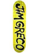 Deathwish Greco Gang Name Yellow/Blk Deck  7.875 x 31.5