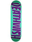 Deathwish Thrash Death Teal/Purple Deck  8.125 x 31.5