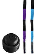 Etcetera Lace Belt with Locking Clip 2 Pack Purple/Blue