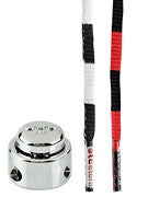 Etcetera Lace Belt with Locking Clip 2 Pack Red/White