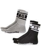 Expedition One E Stripe Socks 2 Pack
