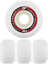 Flip Side Cut Grooves White Wheels 52mm
