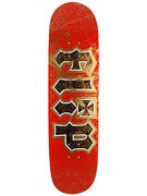 Flip Thrashed Red/Gold Deck  8.5 x 32.88