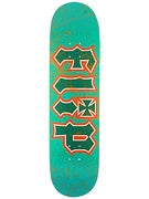 Flip Thrashed Teal/Orange Deck  8.25 x 32.31