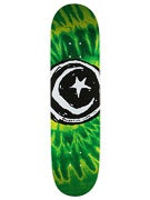 Foundation Star & Moon Tie Dye Green Deck  8.0 x 31.5