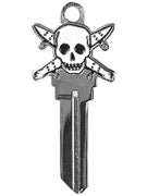 Fourstar Blank Pirate Key  Silver