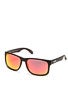 Filtrate Sink Clear Grey/Matte Red Mirror