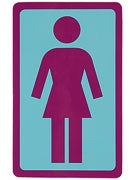 Girl Large OG Decal Sticker LT. BLUE