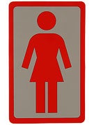 Girl Large OG Decal Sticker GREY