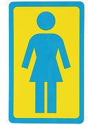 Girl Large OG Decal Sticker YELLOW