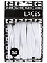 Globe Flat Shoe Laces  White