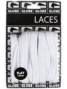 Globe Flat Shoe Laces  White
