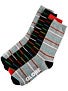Globe Stripe Deluxe Crew Socks 4 Pk.